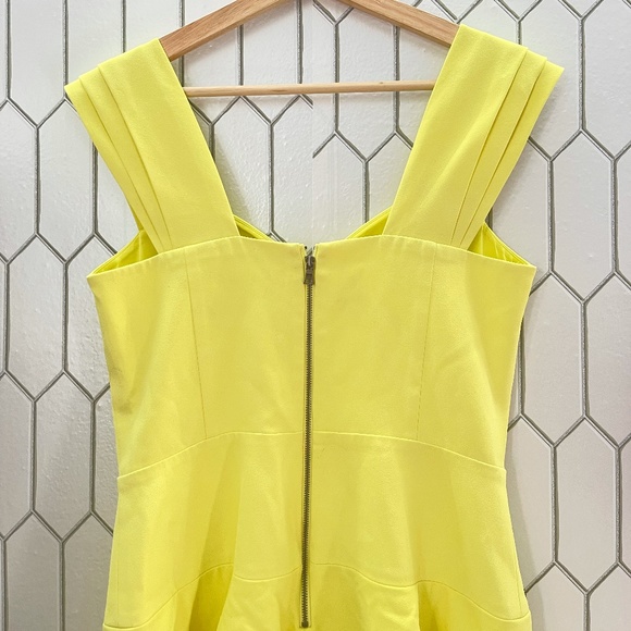 ALICE + OLIVIA Brinda Double-ruffle Fit-and-flare Dress In Daffodil US 8 NWOT - Picture 8 of 14